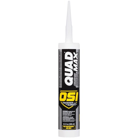 Loctite OSI Quad Max White Elastomeric Polymers Door/Siding/ Window Sealant 9.5 oz 1868684